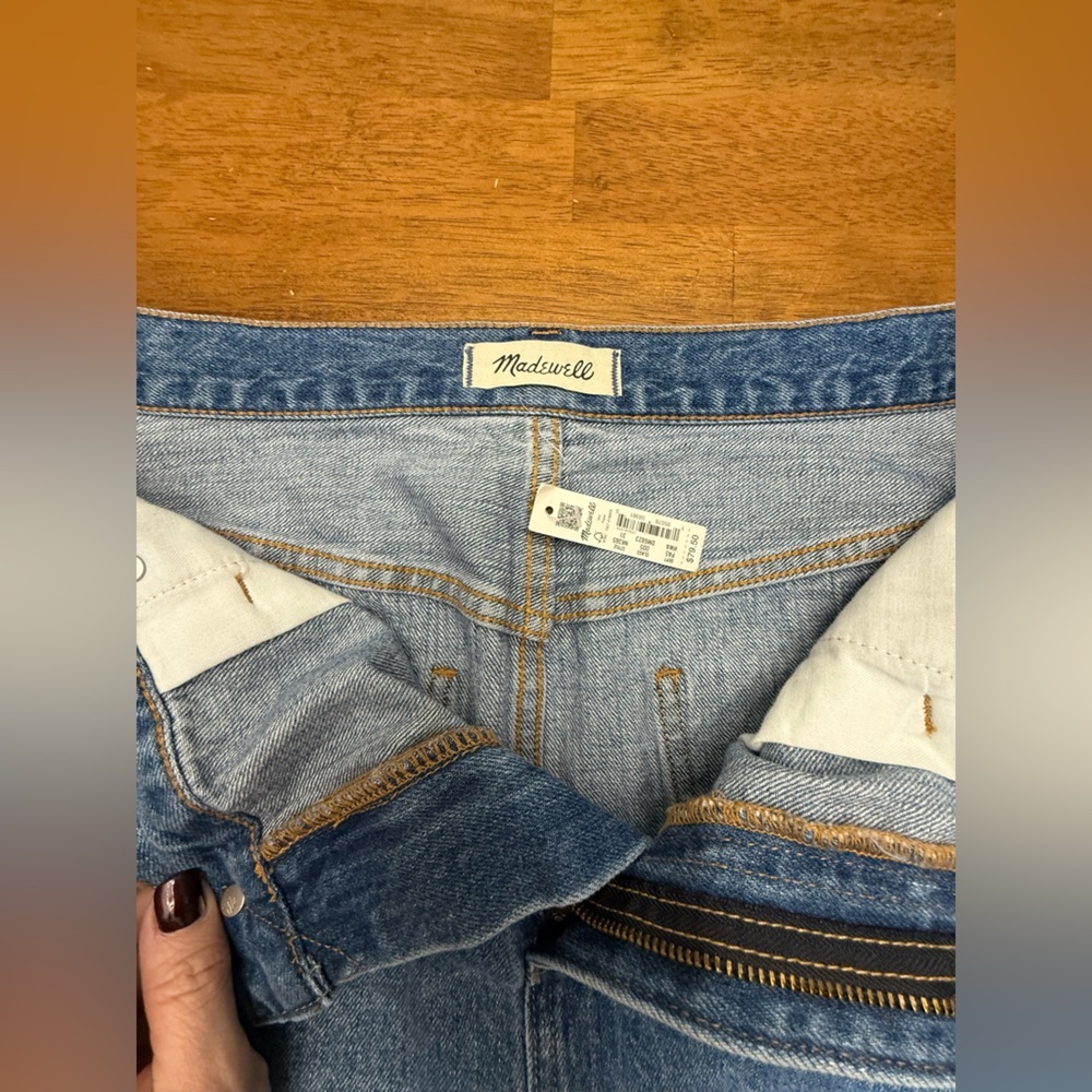 Madewell Rigid Denim A-Line Skirt 31 - Picture 2 of 8